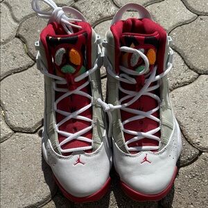 Air Jordan 6 Rings HARE White Red Basketball Shoes DD5077-105 Size 9